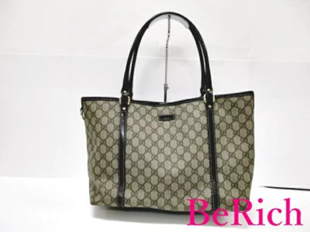 Gucci Tote Bag GG Plus Leather Supreme Shoulder